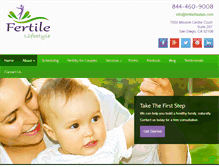 Tablet Screenshot of fertilelifestyle.com